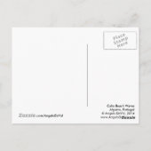 PostCard: Ruhige Strandwellen. Algarve Postkarte (Rückseite)