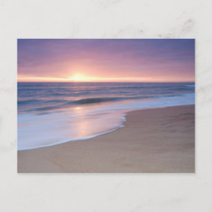 PostCard: Ruhige Strandwellen. Algarve Postkarte