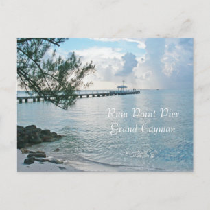 POSTCARD, "RUM POINT PIER, GRAND CAYMAN" POSTKARTE