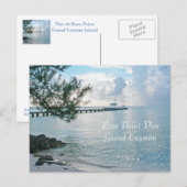 POSTCARD, "RUM POINT PIER, GRAND CAYMAN" POSTKARTE (Vorne/Hinten)