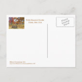Postcard/RUSTIC BEND AMID FALL FALL FALL FARBE BEI Postkarte (Rückseite)