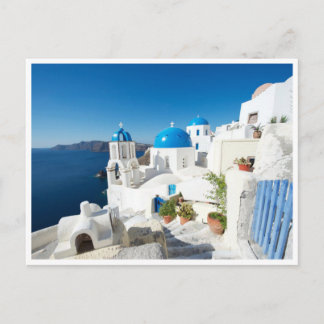 Postcard - Santorin in the Mediterranean Postkarte