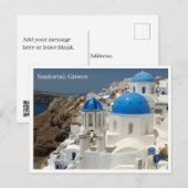 Postcard - Santorini Griechenland Feiertagspostkarte (Vorne/Hinten)