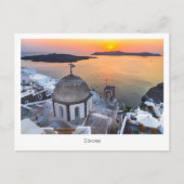 Postcard Santorini Sunset, Griechenland, Griechisc Postkarte (Vorderseite)