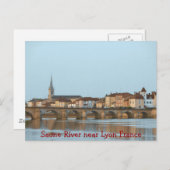 POSTCARD - Saone bei Lyon Frankreich Postkarte (Vorne/Hinten)