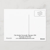 Postcard, Savannah, Georgia, USA Postkarte (Rückseite)