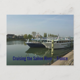 POSTCARD - Schifffahrt nach Saône - Frankreich Postkarte