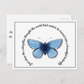 Postcard - Schöne Schmetterling Postkarte (Vorne/Hinten)