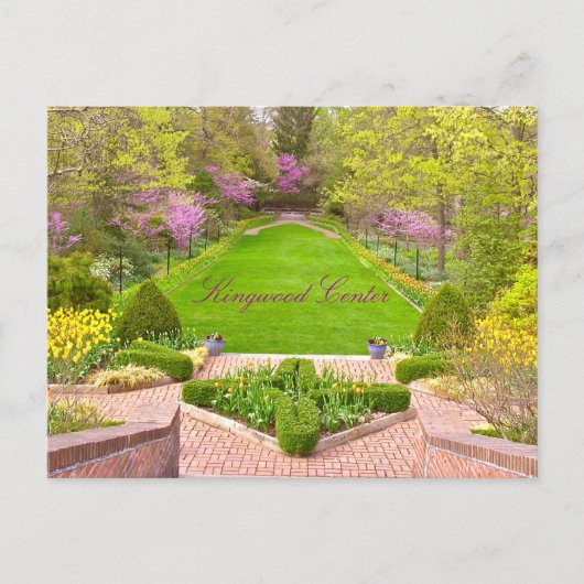 POSTCARD, "SCHÖNES KINGWOOD CENTER & GARDENS" POSTKARTE (Vorderseite)