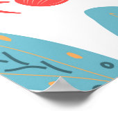 Postcard, seien Sie einfach cool, motivierendes Zi Poster (Ecke)