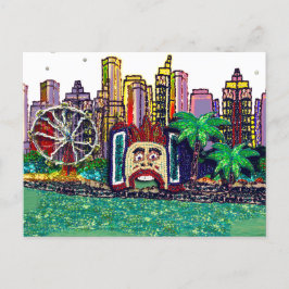 Postcard Sequel Art Luna Fun Park Sydney Australie Postkarte