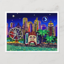Postcard Sequel Art Luna Moon Sydney Australien Postkarte