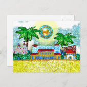 Postcard Sequin Bondi Beach Sydney Australien Postkarte (Vorne/Hinten)