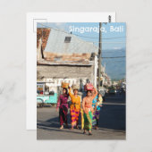 Postcard Singaraja Bali Indonesien Balinese Frauen Postkarte (Vorne/Hinten)