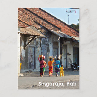 Postcard Singaraja Bali Indonesien Balinese Frauen Postkarte