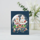 Postcard-Snowglobe Herr & Frau Weihnachten (Stehend Vorderseite)