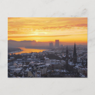 Postcard Sonnenaufgang über Bonn in Deutschland Postkarte