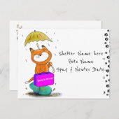Postcard Spay & Neuter Cats Feline Shelter Postkarte (Vorne/Hinten)