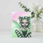 Postcard "Spearmint Sprite" Postkarte (Stehend Vorderseite)
