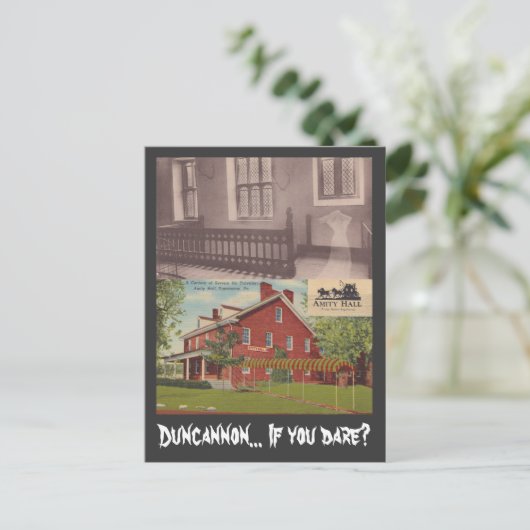 Postcard Spuk Amity Hall Duncannon PA & Ghost Postkarte (Stehend Vorderseite)
