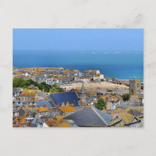 Postcard St. Ives Landscape, Cornwall, Vereinigtes Postkarte