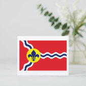 Postcard St. Louis Flag Postkarte (Stehend Vorderseite)