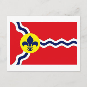 Postcard St. Louis Flag Postkarte
