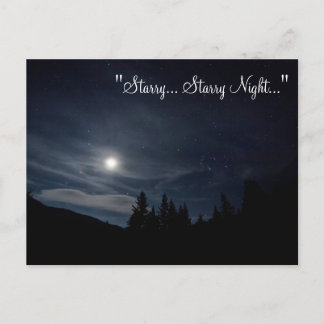 POSTCARD ~ "Starry.. Starry Night.." Postkarte