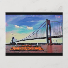 Postcard Staten Island Feiertagspostkarte