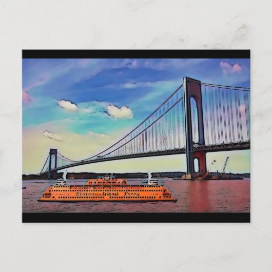 Postcard Staten Island Feiertagspostkarte (Vorderseite)