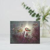 Postcard Stationery Liebe Funny Birds Postkarte (Stehend Vorderseite)