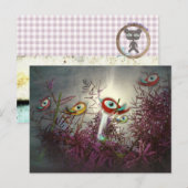 Postcard Stationery Liebe Funny Birds Postkarte (Vorne/Hinten)