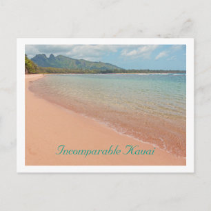 POSTCARD, STRAND KAUAI /BERGE IM HINTERGRUND POSTKARTE