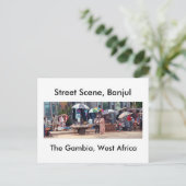 Postcard, Street Scene, Banjul Postkarte (Stehend Vorderseite)