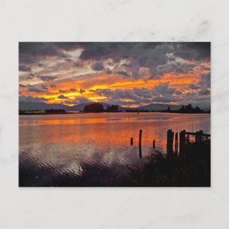 POSTCARD ~ "Sunset Over the Clark Fork River" Postkarte