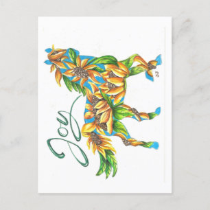 Postcard Sunshine Joy Horse Postkarte