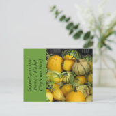 Postcard - Support Bauern Market - Squash Postkarte (Stehend Vorderseite)