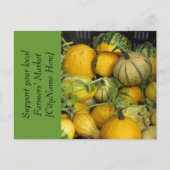 Postcard - Support Bauern Market - Squash Postkarte (Vorderseite)