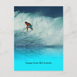 Postcard Surfer Girl Snapper Rocks QLD Australien Postkarte