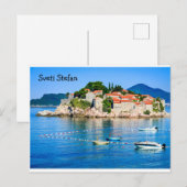 Postcard Sveti Stefan Budva Montenegro Postkarte (Vorne/Hinten)