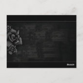 Postcard Table Cards Gotische Halloween-Liebe Postkarte (Rückseite)