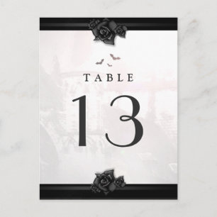 Postcard Table Cards Gotische Halloween-Liebe Postkarte