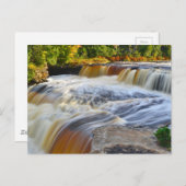 Postcard/Tahquamenon Falls Michigan Postkarte (Vorne/Hinten)