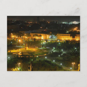 Postcard Taschkent by night, Usbekistan Postkarte