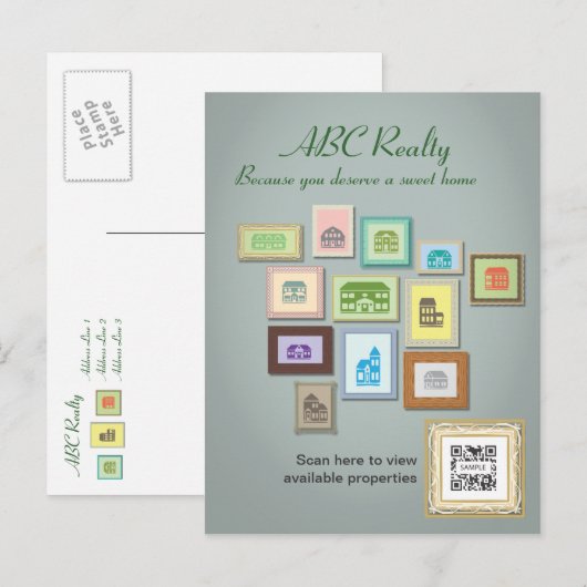 Postcard Template ABC Realty Postkarte (Vorne/Hinten)