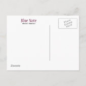 Postcard Template Event Jazzband Postkarte (Rückseite)