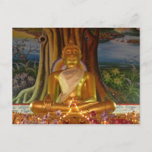 Postcard Thailand Buddha-Bild sehr selten Postkarte