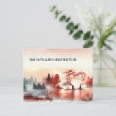 Postcard "Thank you for always being there for me" Postkarte (Stehend Vorderseite)