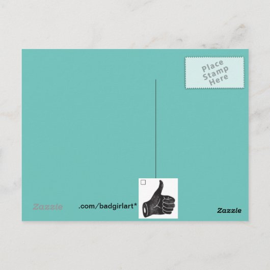 POSTCARD-THANK-YOU NOTE PASST JEDES EREIGNIS AN POSTKARTE (Rückseite)