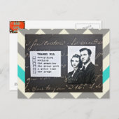 POSTCARD-THANK-YOU NOTE PASST JEDES EREIGNIS AN POSTKARTE (Vorne/Hinten)